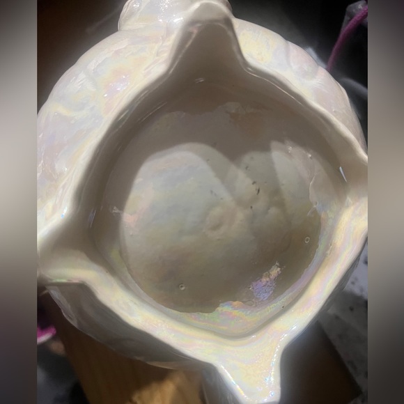 Vintage Victorian Opalescent English Diasy Tea pot Decor flower vase - Picture 7 of 11